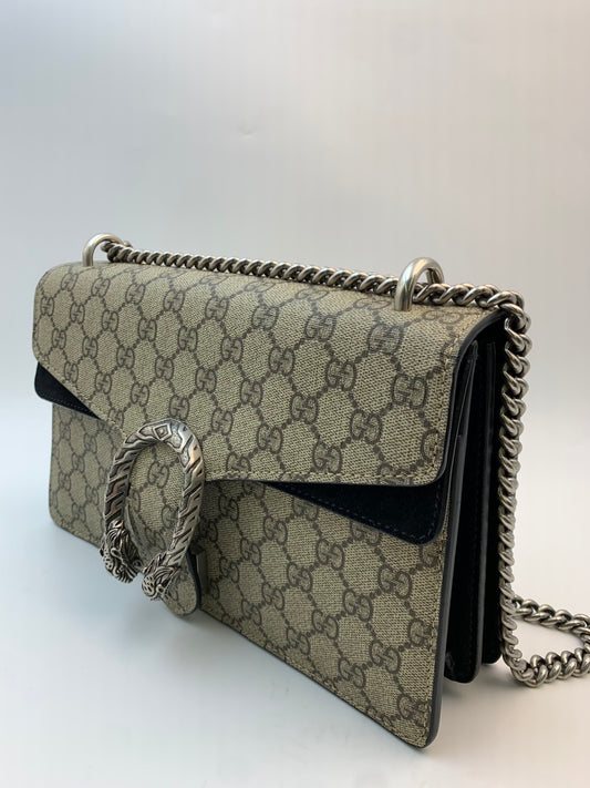 Gucci Dionysus GG Supreme キャンバス ベージュ/エボニー × ブラック