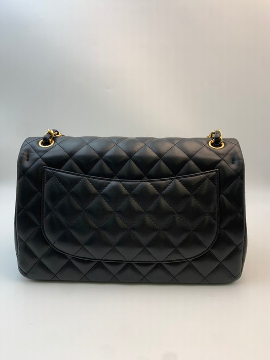 CHANEL Classic Flap Jumbo ラムスキン ブラック ゴールド金具